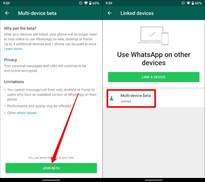 use whatsapp on multiple devices