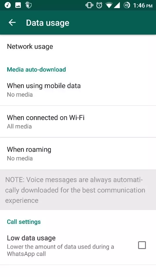 save mobile data by limiting media auto download